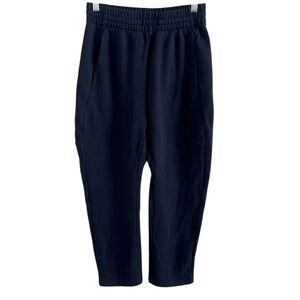 Roucha Patti Sweatpants Women’s Size Small A Drop Crotch Fleece Navy Blue